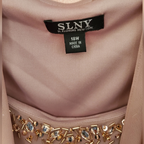 Mother of the Bride. SLNY. Size 18W Cashmere color. 2 piece - Picture 3 of 10